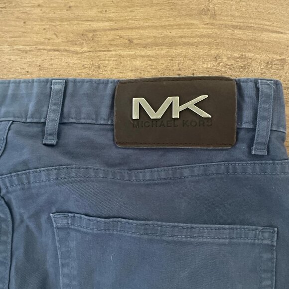 Michael Kors Blue slim fit chino trousers pants men's 32/30 - Picture 6 of 6